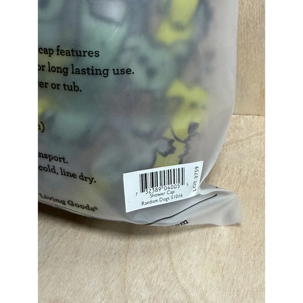 Ore Originals Living Goods Random Dogs Shower Cap PEVA One Size S1016 New